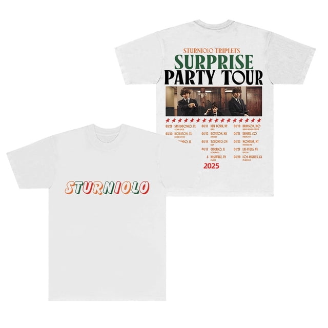 T-Shirts de Tournée Surprise Sturniolo Triplets Cosplay Femmes Hommes Mode Col Rond Manches Courtes Tee
