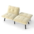 thumbnail image 5 of Convertible Folding Modern Sofa Bed with Adjustable Backrest – Space-Saving Design & Velvet Upholstery for Small Apartments – Durable Metal Frame & Easy Assembly, 5 of 8