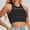 Black, variant on Striped Adjustable Strap Sports Tank Breathable Quick‑Dry Performance Fabric Racerback Supportive Fit Stretchy Knit Comfortable For Running Yoga Gym Training And Activewear Tank Top