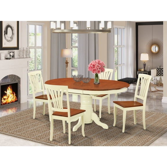 Coastal Dining Set - Avon Table & Chairs - Kitchen Dinette Set for 4 or 6