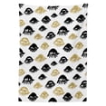 thumbnail image 3 of Ambesonne Trippy Tablecloth Rectangular Table Cover, Woman Eyes Love Modern Art, 60"x90", Yellow and Black, 3 of 4