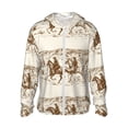 thumbnail image 1 of Fotbe Western Desert Cowboys1 Chaqueta con Protección Solar UPF 50+ para Hombre y Mujer, Camisa con Capucha y Bolsillos-XX-Large, 1 of 7