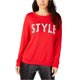 thumbnail image 1 of Sudadera estilo INC para mujer, roja, pequeña, 1 of 2