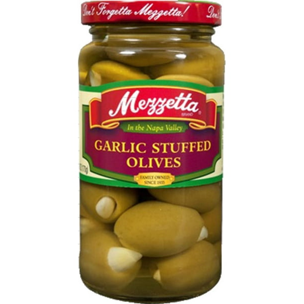 Mezzetta Stuffed Olives Your Choice of 5 Varieties, Garlic 2Pack