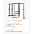 thumbnail image 3 of KFFKFF Clothing Garment Rack, Heavy Duty Closet Wardrobe, Adjustable Tiers Clothes Racks with Steel Frame, 1100 lbs Load Capacity Clothes Rack with 4 Hanging Rods, 3 of 8