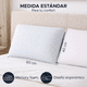 thumbnail image 3 of Set de 2 Almohadas Zenith Estándar Memory Foam, 3 of 8