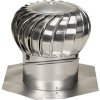 AirVent 14 In. Aluminum Internally Braced Wind Turbine Attic Vent TIBS1400