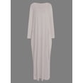 thumbnail image 4 of LovelyWholesale Long Sleeve U Neck Plus Size Pocket Design Basic Women's Plus Dress, 4 of 6