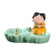 thumbnail image 5 of Porta incienso para varillas de bobina, estatua de chica Tang china, quemador de incienso de escritorio Con caqui, 5 of 9