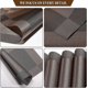 thumbnail image 3 of 8pcs placemats set of 8, washable/heat resistant/non-slip/stylish placemats(coffee), 3 of 5