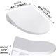thumbnail image 3 of Electric bidet toilet seat-elongated smart heated seat con endless warm water ewater wand cleaning wireless remote self-clean adjustable nozzle y easy installation, 3 of 7