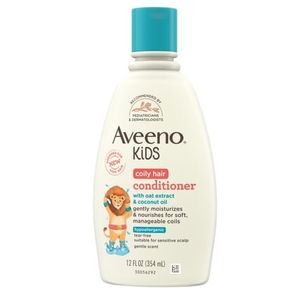 Aveeno Kids Coily Hair Conditioner, Hypoallergenic, 12 fl. oz