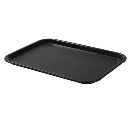 

Rectangle Black Plastic Fast Food Tray - 10 x 14 - 50 count box