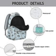 thumbnail image 4 of "Stylish Cat Design Backpack - Wonderful Gift for Women, Waterproof School Bookbag for Teens & College, Spacious Laptop Bag with Floral Print", 4 of 6