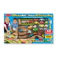 thumbnail image 4 of Melissa & Doug Deluxe Multi-Vehicle Activity Rug (39.5" x 36.5") - 19 Vehicles, 12 Wooden Signs, Train Tracks, 4 of 10