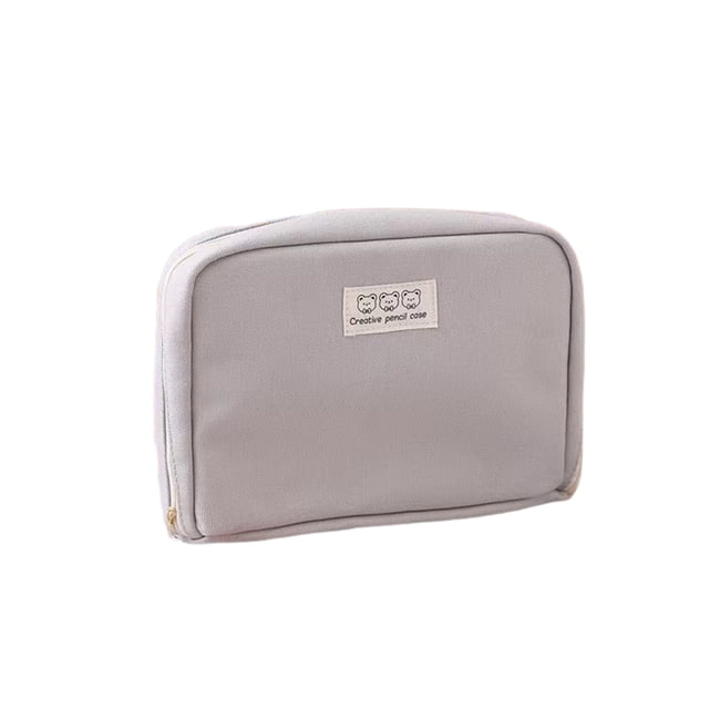 Cateissary Estuche de lápices multifuncional definitivo para cualquier ocasión Estuche de lápices lindo Estuche de almacenamiento Estuches de Carpetas de archivos gris