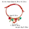thumbnail image 5 of Yoyauz Women's Christmas Bracelet Hand Woven Santa Claus Bracelet Pendant Christmas Tree Bell Elk Bracelet Adjustable Christmas Couple Friendship Chain Christmas Gift Jewelry, 5 of 5