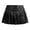 Black_001, variant on Ediodpoh Leather Skirts for Women Stylish Mini with Flounce Hem Punk Rock Gothic Metal Buckle Detail Night Out Clubwear _001 M