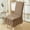 Brown BW, variant on Removable Washable Chair Cover Stretch Velvet Slipcover Easy Install No Fade Elastic Fit for Home Kitchen Banquet Hotel Multiple Colors
