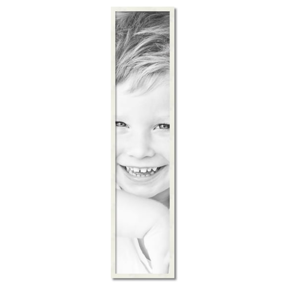 ArtToFrames 12" x 56" White Picture Frame, 12x56 inch White Wood Poster Frame (WOM-5140)