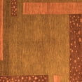 thumbnail image 1 of Ahgly Company Indoor Square Abstract Orange Modern Area Rugs, 6' Square, 1 of 4