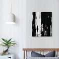 thumbnail image 3 of JEUXUS  Black and White Abstract Canvas Wall Art Prints 3D Textured Painting for Living Room, 3 of 4
