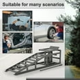thumbnail image 4 of 2 Pack Hydraulic Car Ramps 5T 11000lbs Low Profile Car Lift Service Ramps Truck Trailer Garage,Height Hydraulic Vehicle Ramps (Gray), 4 of 8
