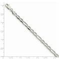 thumbnail image 2 of Sterling Silver 4.5mm Figaro Anchor Chain (16 X 4.5) Made In Italy qaf120-16, 2 of 4