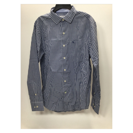 Tommy Bahama Men's, Newport Grazie Gingham Shirt, Dockside Blue, M