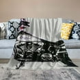thumbnail image 2 of Creowell Dirt Bike Motorcycle Throw Blanket - ​Super Soft Flannel Blanket for Gifts, Lightweight Fuzzy Cozy Blanket  for Couch Sofa Bed All Season 40x50in, 2 of 6
