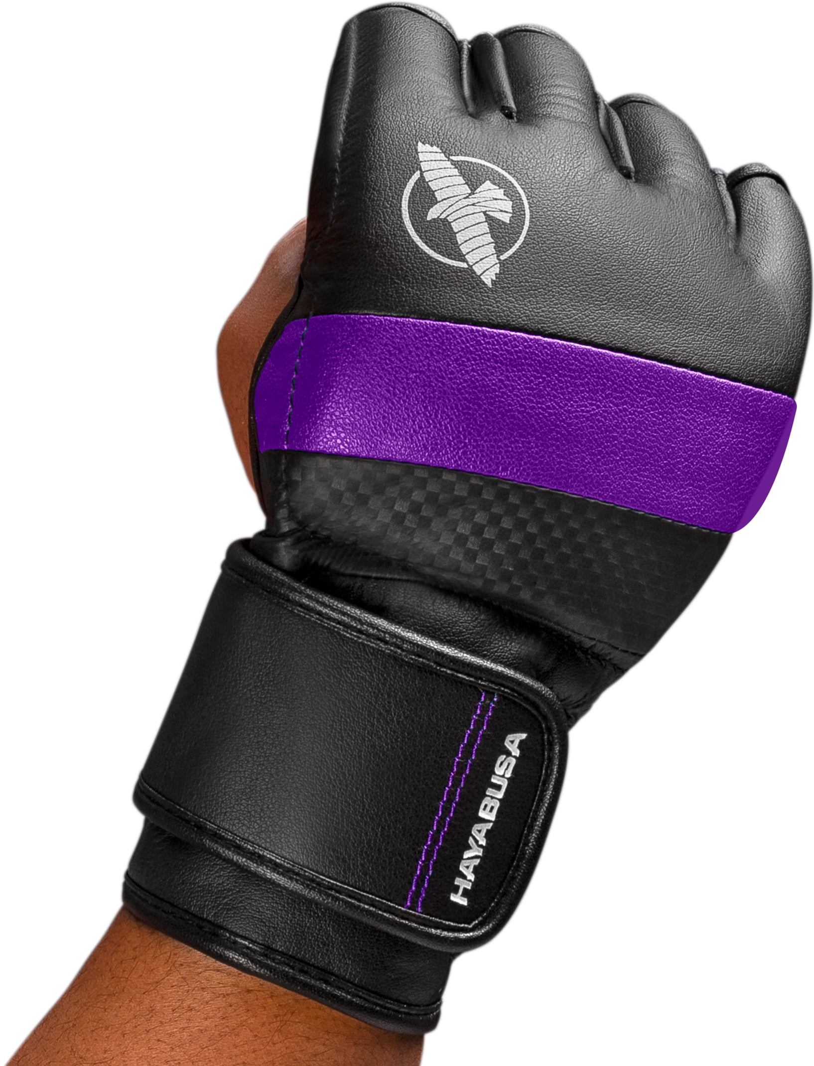 Hayabusa T3 4oz Mixed Martial Arts Gloves, Black/Purple X-Large