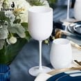 thumbnail image 6 of Impresserve 12oz. White Plastic Wine Goblet - 5 Count, 6 of 7