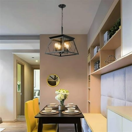 

Maritcute 4-Light Retro Farmhouse Chandelier Light With Chain Kitchen Chandelier Light Fixtures For Dining Room (No Light Bulb)