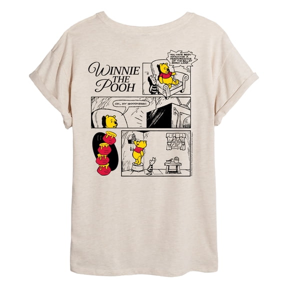 Winnie The Pooh - Comic - Womens Oversized Graphic T-Shirt