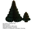 thumbnail image 7 of 2Pcs Paper Christmas Tree Decoration 3D Honeycomb Trees Table Centerpiece Holiday Home Decor for Parties Supplies-Wine Red,1 Set, 7 of 7