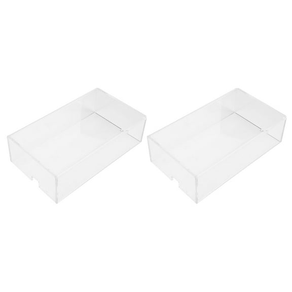 OUNONA  2 Pcs Undetectable Wireless Mouse Cover Acrylic Dust Prevention