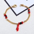 thumbnail image 2 of 18K Gold Plated Figa Gesture Hand Pendant Azabache Chain Bracelet Anklet Baby Hand Good Luck Charm Amulet Protection Jewelry for Women Girl, 2 of 10