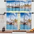 thumbnail image 3 of LALILO Kitchen Curtains and Valances Set of 3 36" With Window Treatment Tiers for Window Decor, 3 of 5