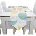 thumbnail image 4 of ColourLife Table Runner Cute Space Moon Washable Table Cloth Runner for Holiday Home Wedding Table Top Decoration 13x70 Inches, 4 of 5