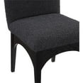 thumbnail image 5 of Pemberly Row Contemporary Black Boucle Fabric Dining Side Chair, 5 of 9