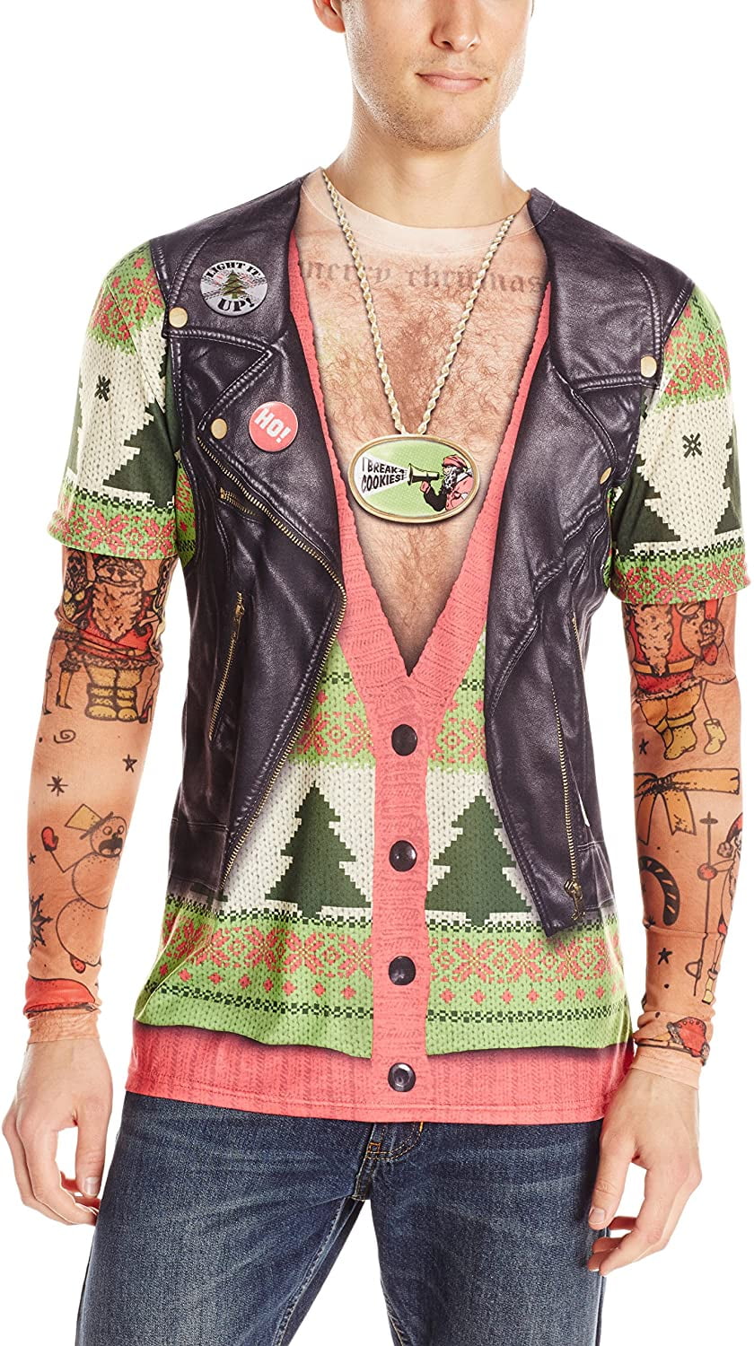tattooed santa sweater