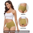 thumbnail image 6 of Aijolen 6 Pack High Waisted Seamless Underwear for Women Tummy Control Bikini Cheeky No Show Briefs S-2XL, 6 of 6