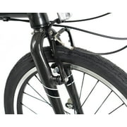Zizzo Urbano 20 Wheel, 8-Speed Aluminum Alloy Folding Bike for All Genders, Dark Gray