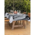 thumbnail image 2 of Outdoor Tablecloth with Umbrella Hole and Zipper, Funny Penguins Rectangle Table Cloth 52x70 Inch Waterproof Tablecloth, Snow Winter Grey Penguin Animals Picnic Table Cover for Patio Camping, 2 of 7