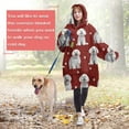 thumbnail image 4 of Pink Bichon Frise Wearable Oversized Blanket,Wearable Blanket Hoodie for Adults,Cozy Hooded Blankets with Super Pockets,Super Warm Fuzzy Pullover for Women & Men, 4 of 6
