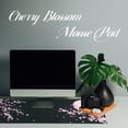 thumbnail image 5 of Cherry Blossom Floral Mouse Pad Black XL, Extended Large Mouse Pad, Kawaii Pink Black Mousepad, Moon Floral Long Big Desk Mouse Mat, Cherry Blossom Decor Stuff Accessories, 31.5 X 11.8 Inch, 5 of 6