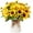 Ripple Vase, variant on Fall Artificial Flowers in Ceramics Vase, Silk Flower Arrangements, Faux Sunflowers Bouquets with Vase for Desktop Decoration (Ripple Ceramic Sunflower)