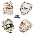 thumbnail image 5 of FORMRS Mini Backpack Purse for Women Quilted Travel Daypack Casual Shoulder Bag, Minimalist Geometric Pattern, 5 of 7