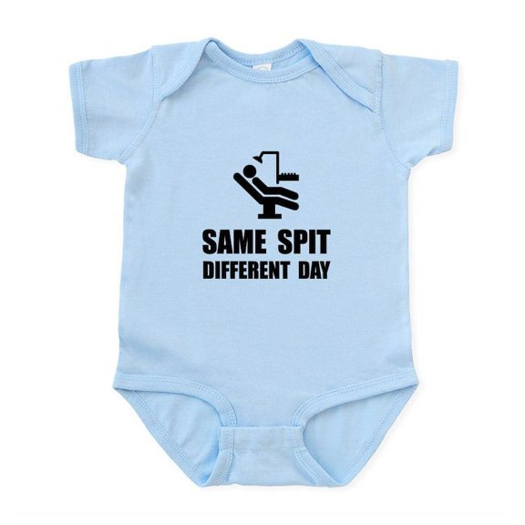 CafePress - Same Spit Different Day Body Suit - Baby Light Bodysuit, Size Newborn - 24 Months