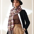 thumbnail image 3 of Bufanda de otoño e invierno para mujeres bufanda clásica Flow sugezi bufanda térmica bufanda a cuadros, 3 of 5